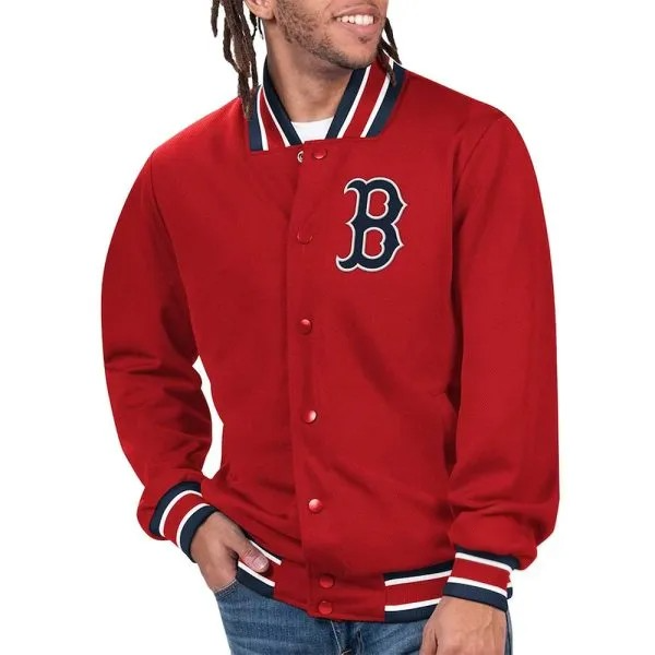 Red Boston Red Sox Polyester Jacket in USA