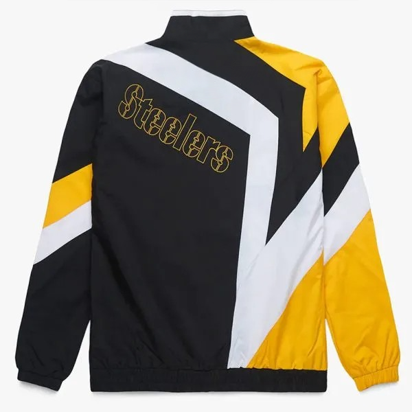Black and yellow Steelers nylon jacket

