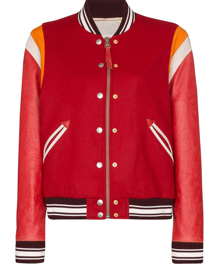 Golden Goose Scarlett Bomber Jacket with logo in USA