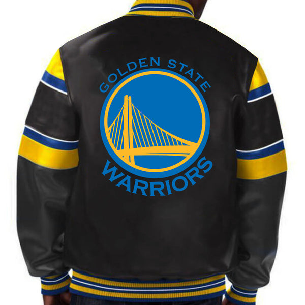 NBA Golden State Warriors Leather Jacket For Men and Women