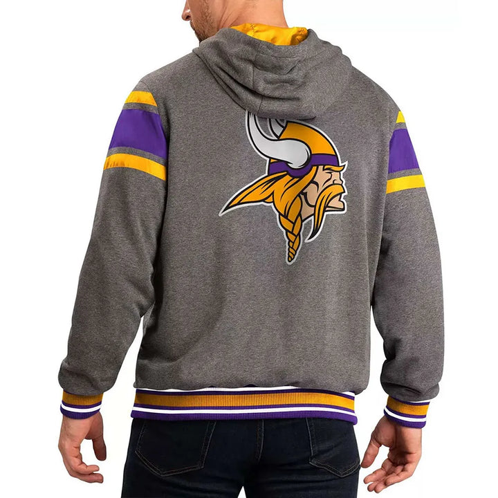 vikings nfl hoodie with zipper

