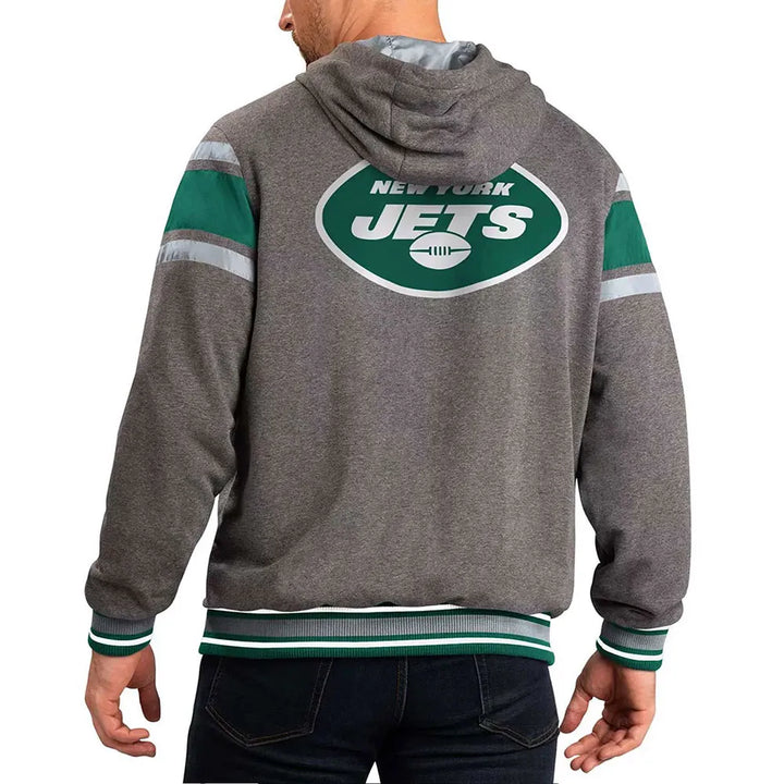Extreme Jets fleece hoodie with YKK zipper


