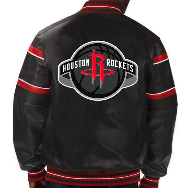 NBA Houston Rockets Leather Jacket For Men and Women