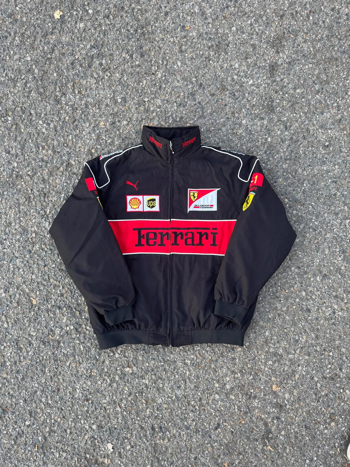 Red and Black Ferrari F1 Bomber Jacket in USA