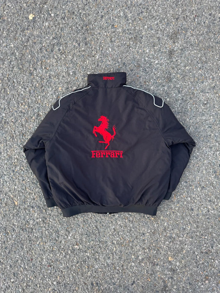 Unisex Ferrari F1 Team Embroidered Jacket in American Style