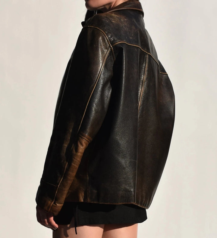 Vintage Leather Women's Jacket Europe
