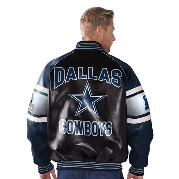Herren Offizielle NFL Authentische Dallas Cowboys Lederjacke | Herren Lederjacke von The Jacket Seller