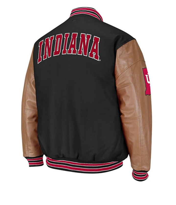 back  view indiana-hoosiers-varsity-jacket