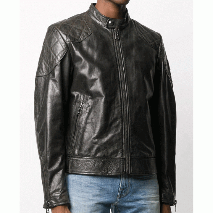 Fashionable Men's Leather Jacket by Joe Cole in Gangs of London
