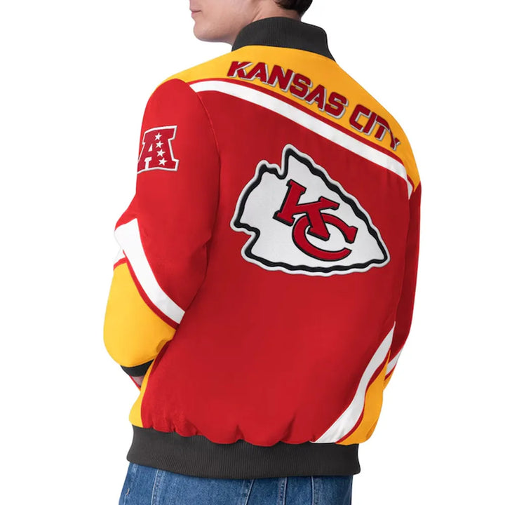 chiefs maximum racing jacket with embroidered logos

