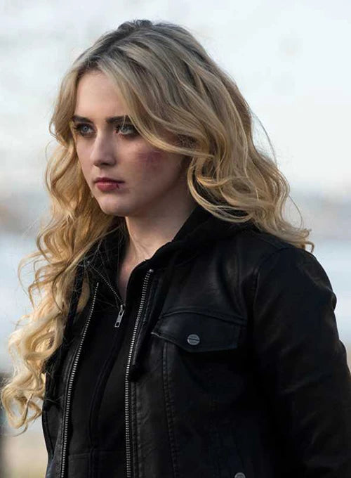 Kathryn Newton stylish leather jacket in Supernatural in USA