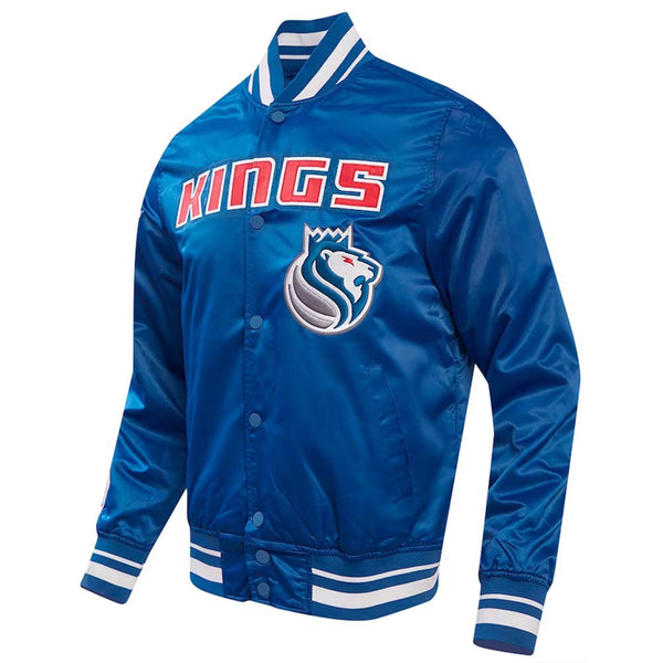 Blue Satin Full-Snap Jacket for Sacramento Kings Fans
