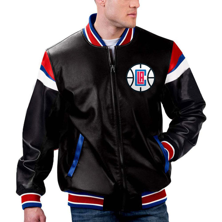 TJS NBA LA Clippers Starter Bomber Jacket in France style