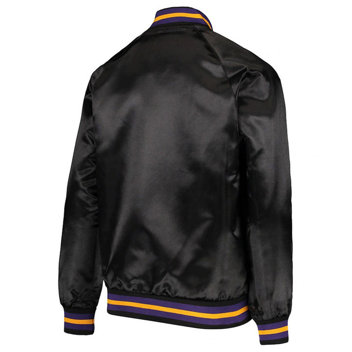LA Lakers Lightweight Black Satin Jacket