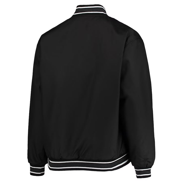 LA Lakers Poly-Twill Black Jacket Back View