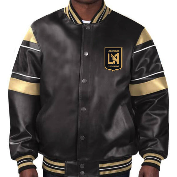 Stylish Los Angeles FC leather jacket for passionate soccer fans in USA