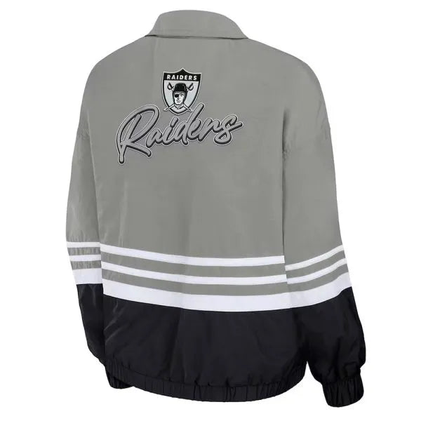 Retro Raiders polyester windbreaker in American Style