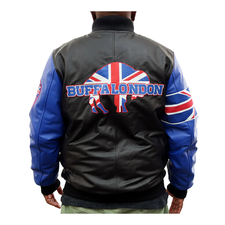 Front view of Bills limited edition London game jacket

