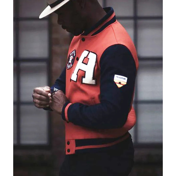 Sleeve View MLB Houston Astros Wool Jacket Men and Women: