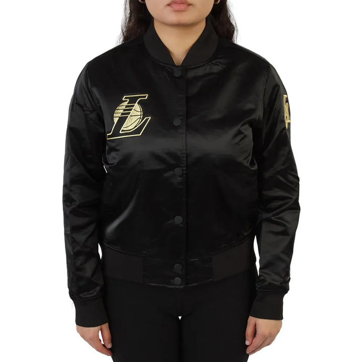 Front view NBA Glam Los Angeles Lakers Jacket