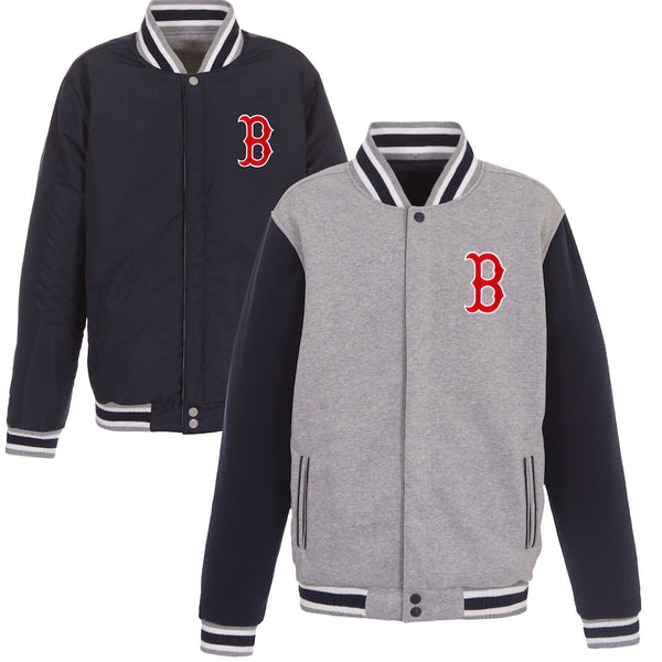 Men's Boston Red Sox Reversible Full Snap Fleece Jacket