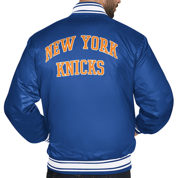 back view New York Knicks Varsity Jacket