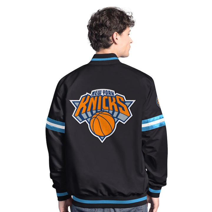 Back View New York Knicks Starter Scout Varsity Jacket