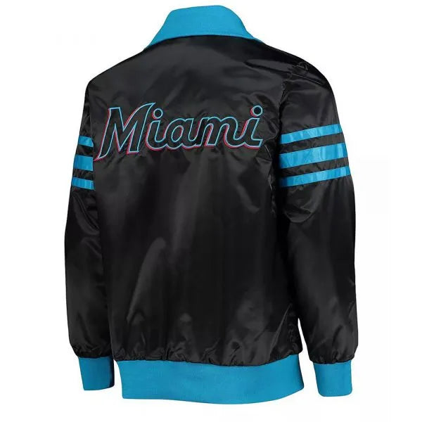 Miami Marlins zip-up baseball jacket for men and women in USA
