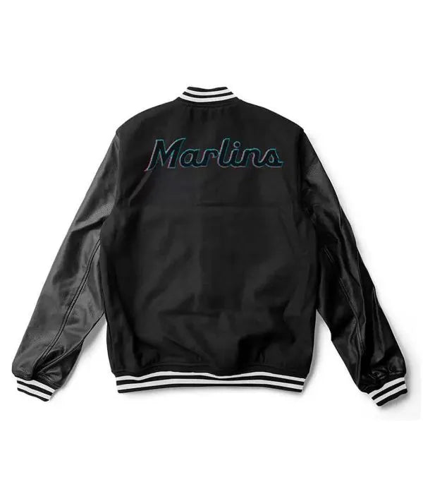 Wool and leather Miami Marlins jacket for men and women in USA