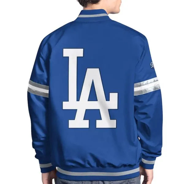 Dodgers twill applique logo on chest

