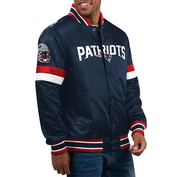 NFL New England Patriots Satin Jacket Men and Women