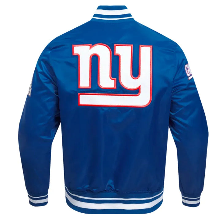 NY Giants Mashup Classic Rib Satin Jacket in United State market