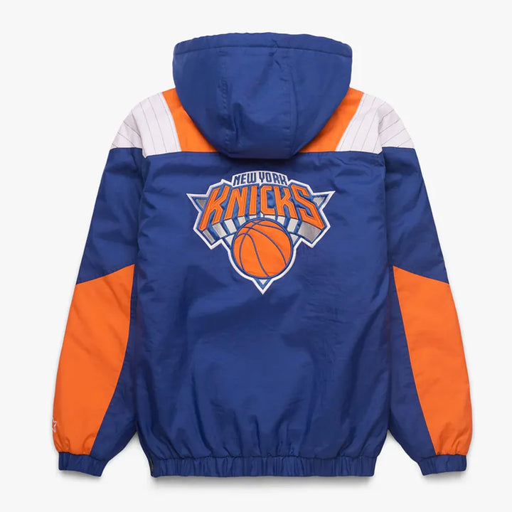 back view New York Knicks Pullover Half-Zip Jacket