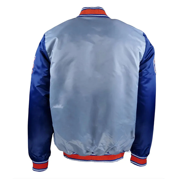 Unisex Mets varsity satin jacket for men and women

