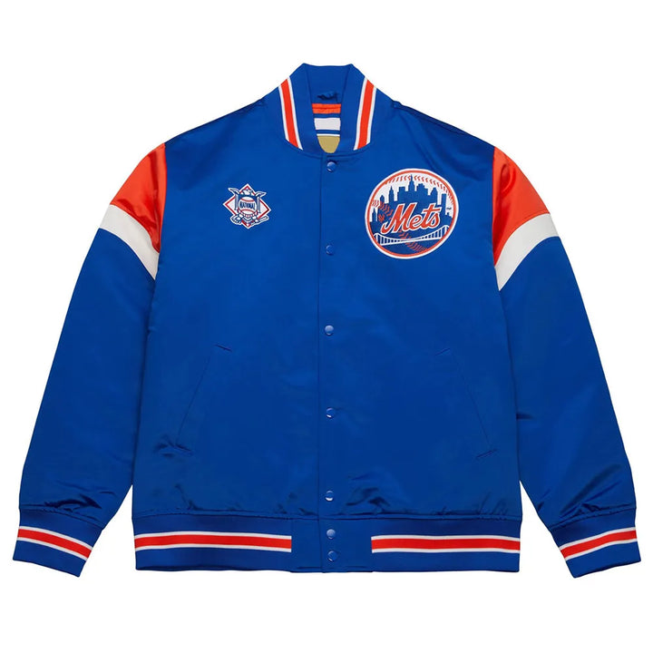 New York Mets heavyweight royal satin jacket
