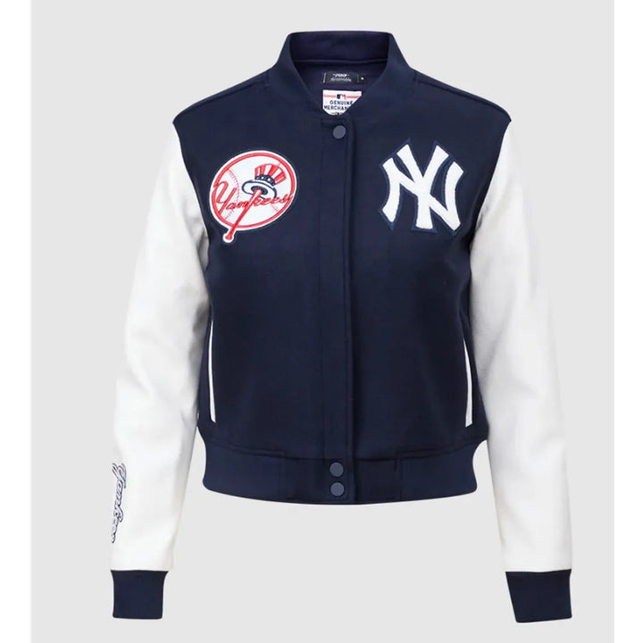 Comfortable New York Yankees Navy and White Jacket for Game Day in USA