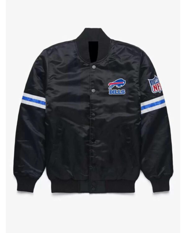 Shop NFL Buffalo Bills Black Satin Jacket