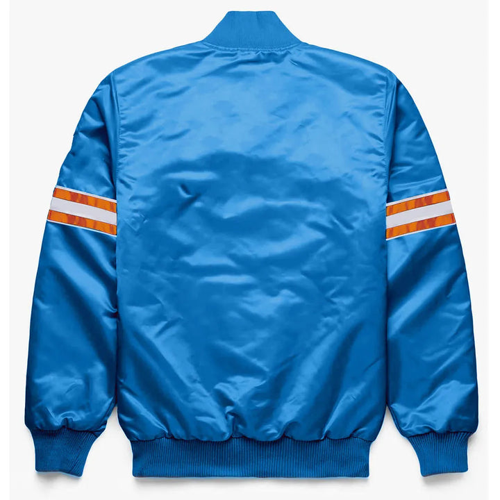 Unisex NY Mets snap button varsity jacket

