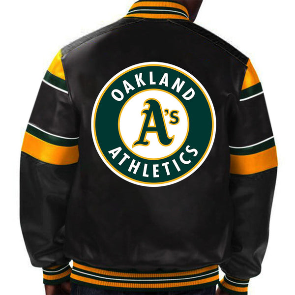 MLB Oakland Athletics Leather Jacket