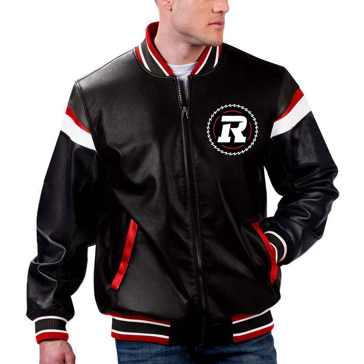 TJS CFL Ottawa RedBlacks Jacket in France style\