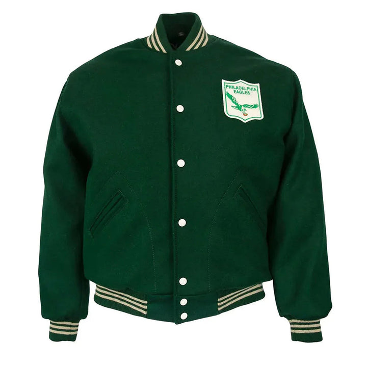 Philadelphia Eagles 1960 varsity green wool jacket in USA