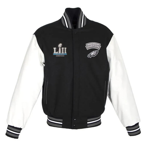 Philadelphia Eagles Super Bowl black varsity jacket in USA