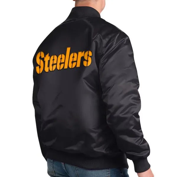 Steelers twill lettered back jacket

