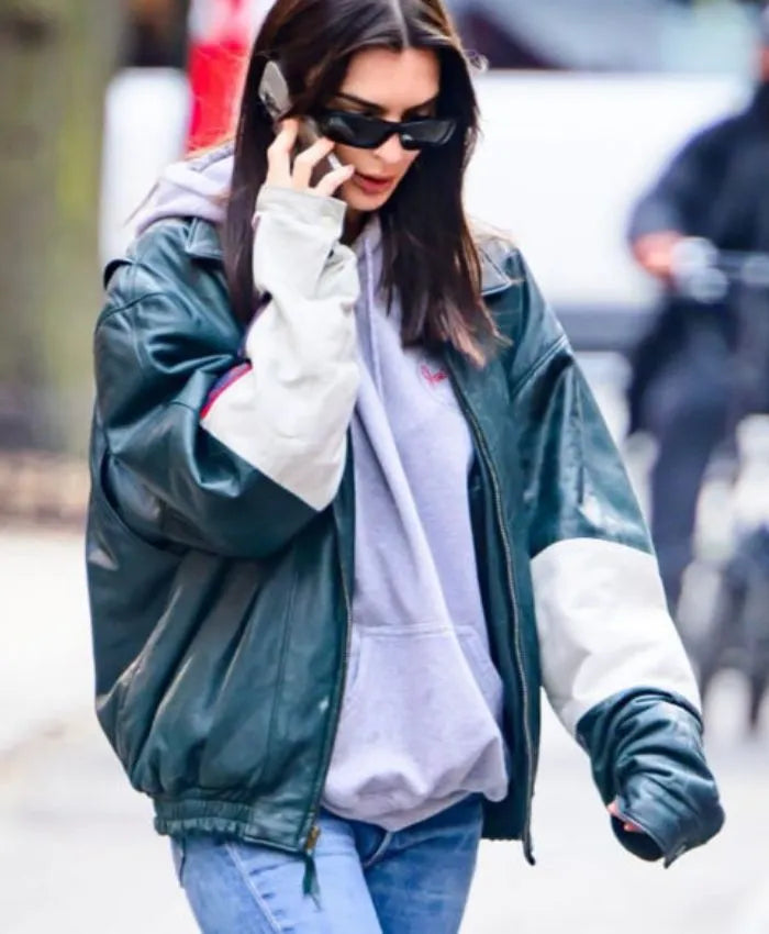 Emily Ratajkowski Signature Leather Jacket
