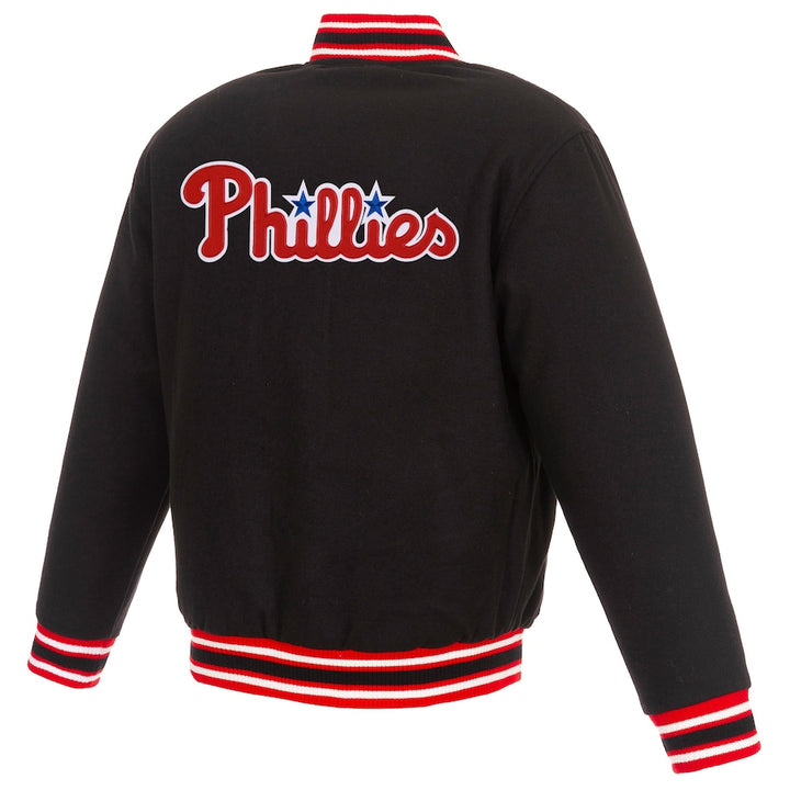phillies wool body reversible baseball jacket in USA