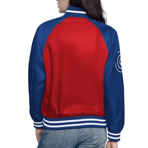Cubs Home Run jacket with logo details


