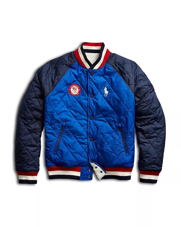 Men's Team USA Sherpa Jacket with Reversible Style for Versatile Wear in USA