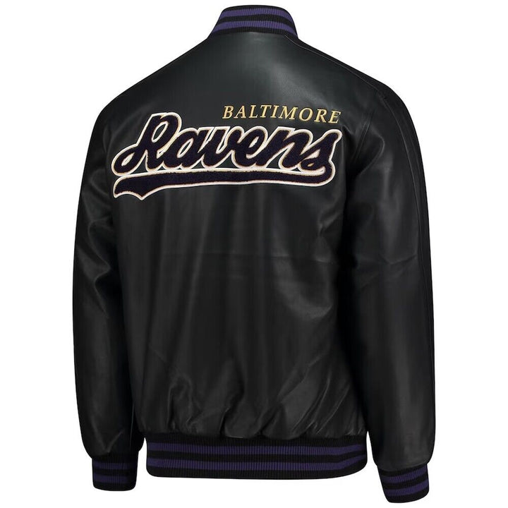 NFL Baltimore Ravens leather jacket in USA