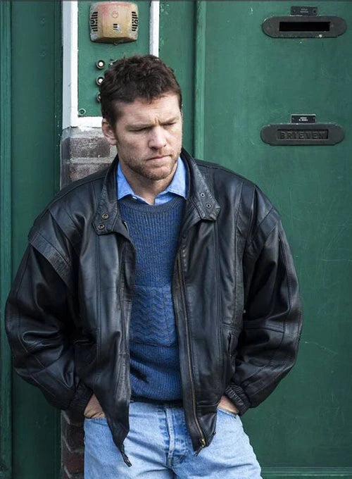 Sam Worthington Signature Leather Jacket in USA market