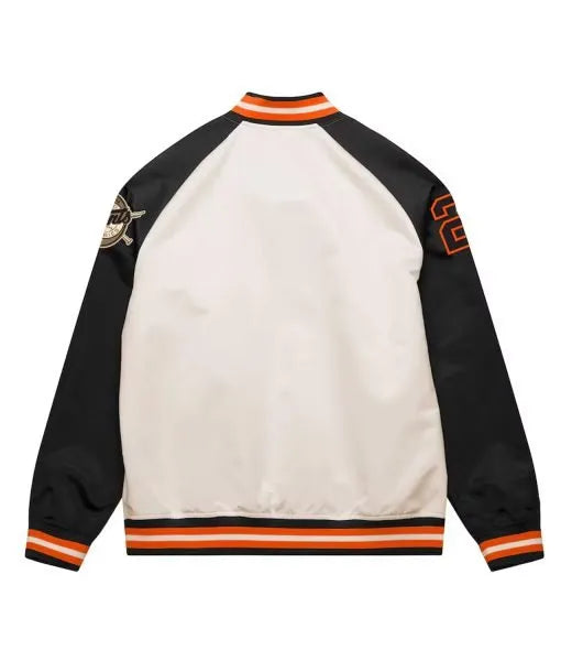 San Francisco Giants black and cream satin jacket in American Style